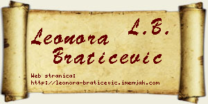 Leonora Bratičević vizit kartica